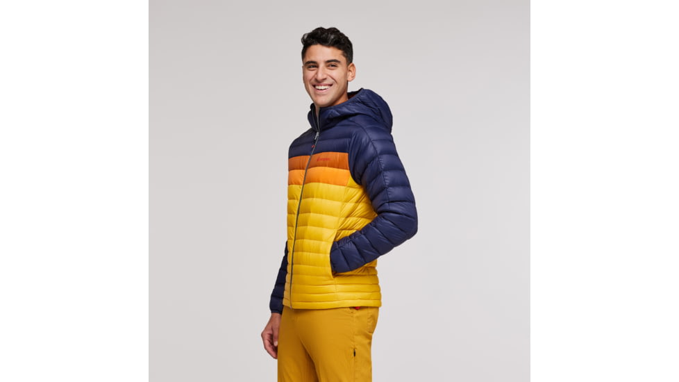 Cotopaxi Fuego Down Hooded Jacket - Mens, Maritime/Sunset, Large, FDJ-S23-MTMSU-M-L