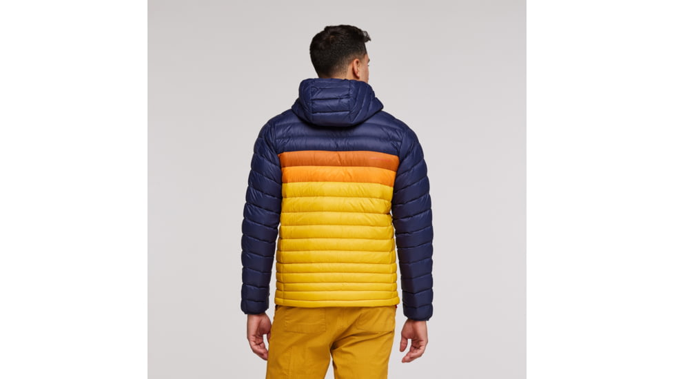 Cotopaxi Fuego Down Hooded Jacket - Mens, Maritime/Sunset, Large, FDJ-S23-MTMSU-M-L