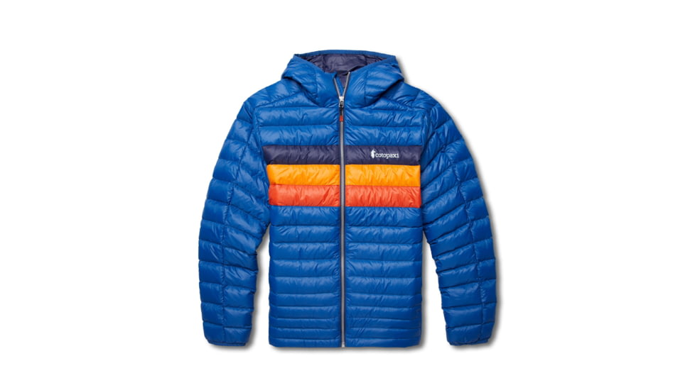 Cotopaxi Fuego Down Hooded Jacket - Mens, Pacific Stripes, Extra Large, FDJ-F22-PACS-M-XL