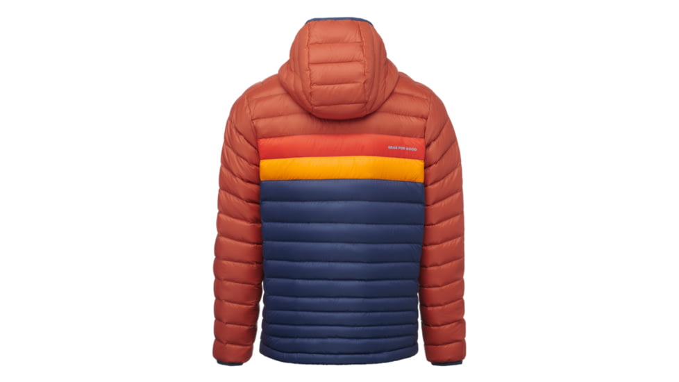 Cotopaxi Fuego Down Hooded Jacket - Mens, Spice &amp; Maritime, Extra Large, FDJ-S22-SPMTM-M-XL