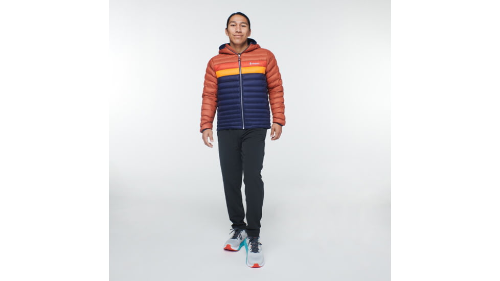 Cotopaxi Fuego Down Hooded Jacket - Mens, Spice &amp; Maritime, Extra Large, FDJ-S22-SPMTM-M-XL