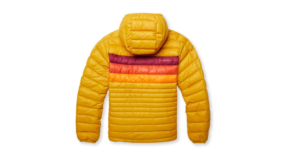 Cotopaxi Fuego Down Hooded Jacket - Womens, Amber Stripes, Extra Small, FDJ-F22-AMBS-W-XS