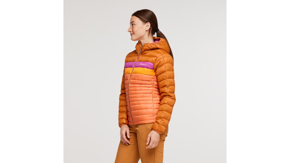 Cotopaxi Fuego Down Hooded Jacket - Womens, Mezcal/Nectar, Extra Small, FDJ-S23-MZNTR-W-XS