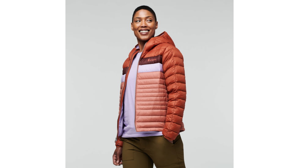 Cotopaxi Fuego Down Hooded Jacket - Womens, Spice/Earthen, Large, FDJ-F22-SPCEAR-W-L