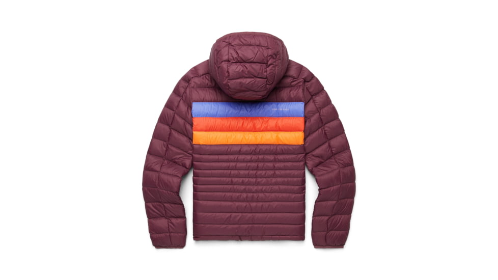 Cotopaxi Fuego Down Hooded Jacket - Womens, Wine Stripes, Medium, FDJ-F23-WINES-W-M