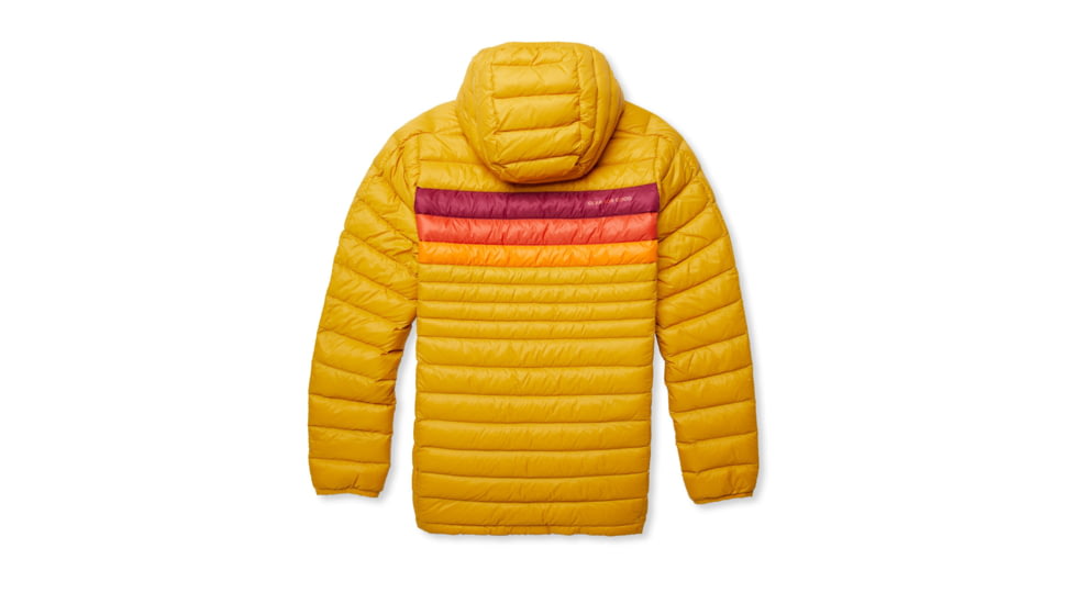 Cotopaxi Fuego Down Hooded Pullover - Womens, Amber Stripes, Extra Large, FDP-F22-AMBS-W-XL