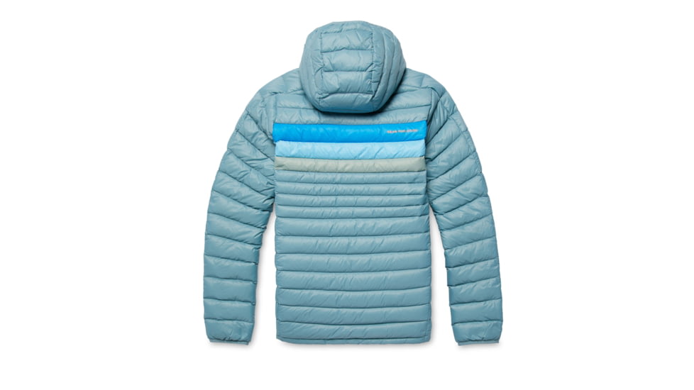 Cotopaxi Fuego Down Hooded Pullover - Womens, Bluegrass Stripes, Small, FDP-F22-BLGS-W-S