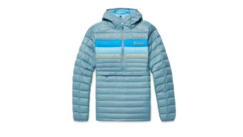 Cotopaxi Fuego Down Hooded Pullover - Womens, Bluegrass Stripes, Small, FDP-F22-BLGS-W-S