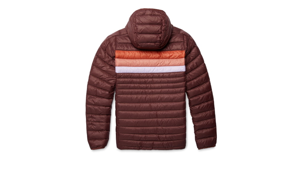 Cotopaxi Fuego Down Hooded Pullover - Womens, Chestnut Stripes, Extra Large, FDP-F22-CHSNTHS-W-XL