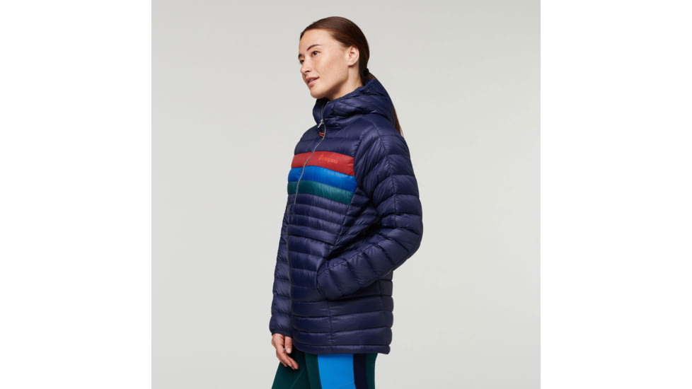 Cotopaxi Fuego Down Hooded Pullover - Womens, Maritime Stripes, Small, FDP-F22-MTMS-W-S