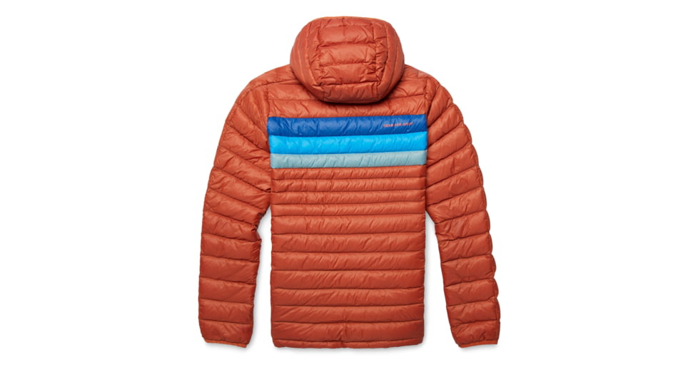 Cotopaxi Fuego Down Hooded Pullover - Womens, Spice Stripes, 2XL, FDP-F22-SPICS-W-XXL