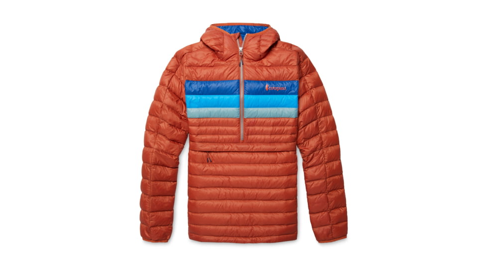 Cotopaxi Fuego Down Hooded Pullover - Womens, Spice Stripes, 2XL, FDP-F22-SPICS-W-XXL