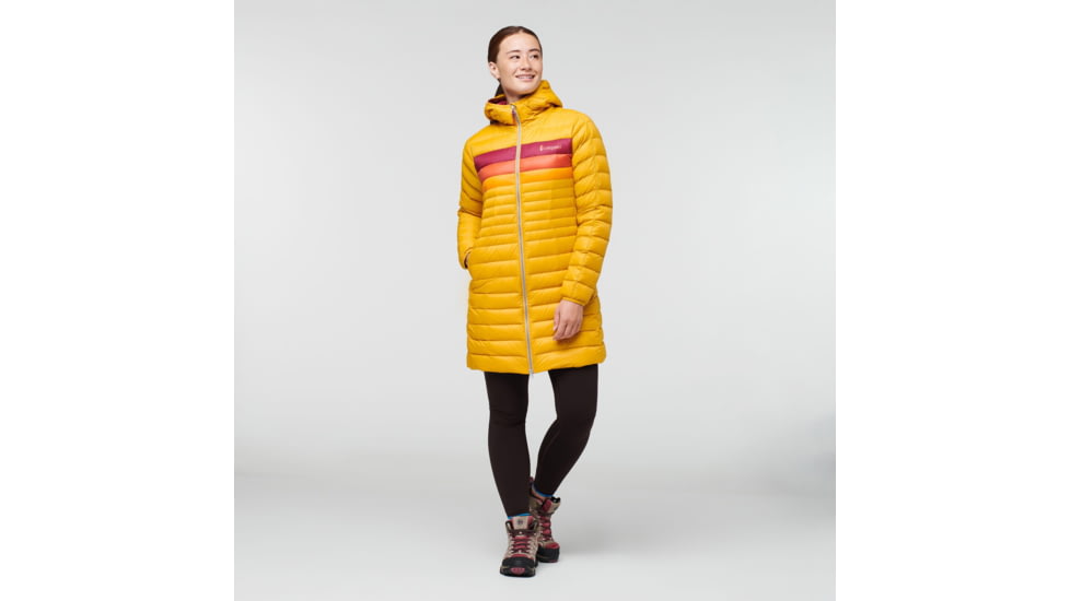 Cotopaxi Fuego Down Parka - Womens, Amber Stripes, Small, FLJ-F22-AMBS-W-S