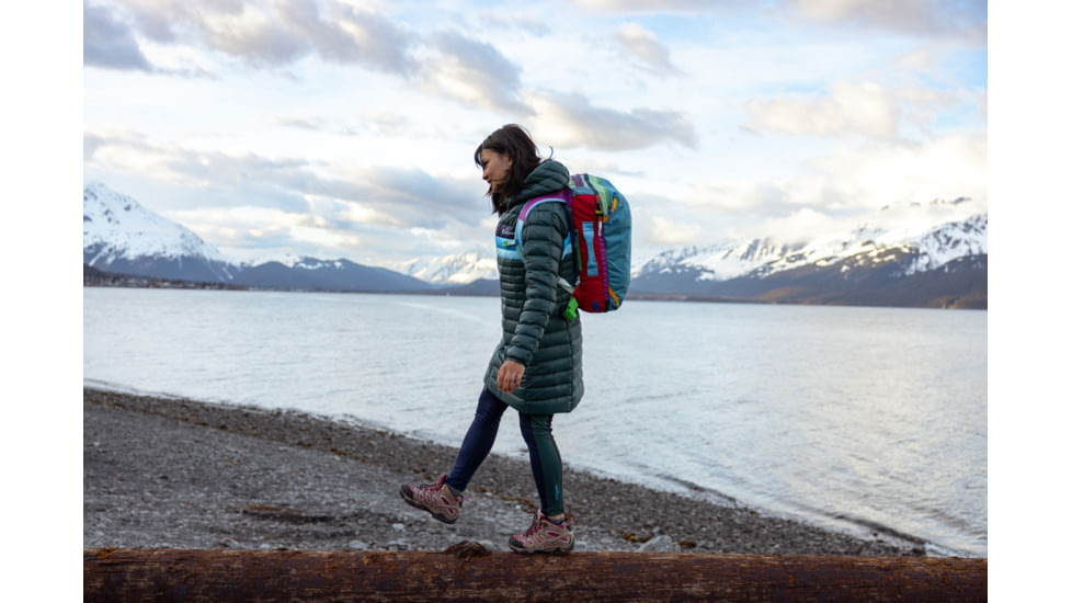 Cotopaxi Fuego Down Parka - Womens, Deep Ocean Stripes, Extra Large, FLJ-F22-DEOCS-W-XL