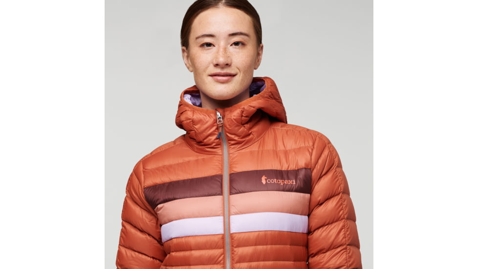 Cotopaxi Fuego Down Parka - Womens, Spice Stripes, Small, FLJ-F22-SPICS-W-S