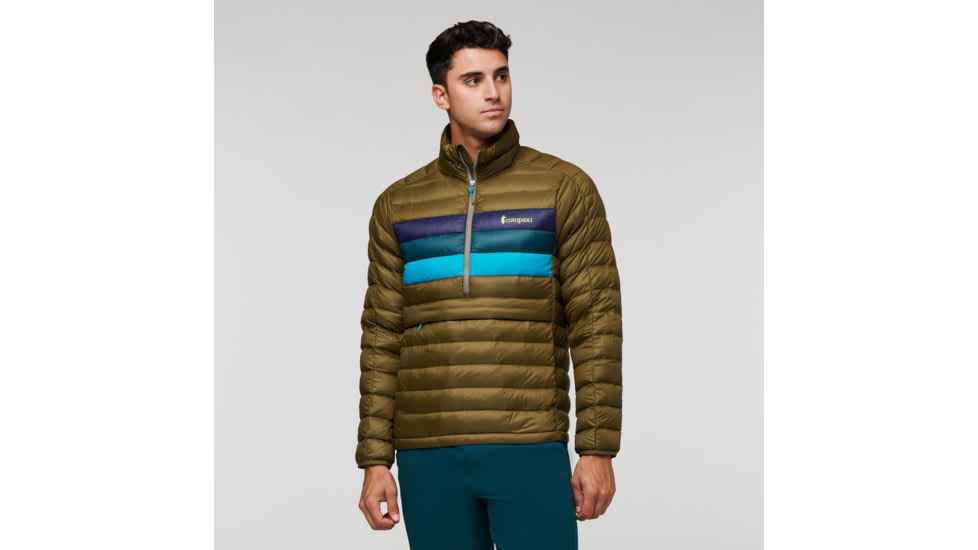 Cotopaxi Fuego Down Pullover - Mens, Oak Stripes, Extra Large, FDP-F22-OAKS-M-XL