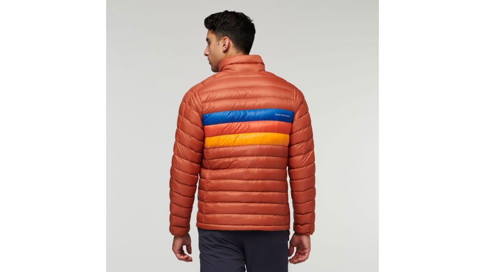 Cotopaxi Fuego Down Pullover - Mens, Spice Stripes, Extra Large, FDP-F22-SPICS-M-XL