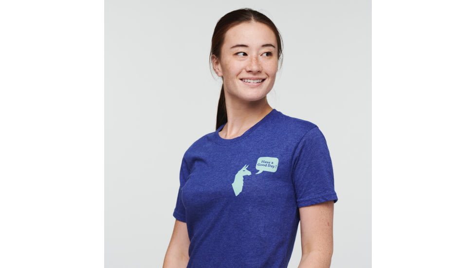 Cotopaxi Good Day T-Shirt - Womens, Blue Violet, Large, TS-S22-GDAY-BLVI-W-L