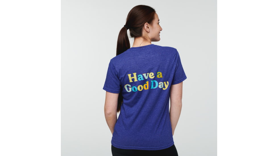 Cotopaxi Good Day T-Shirt - Womens, Blue Violet, Large, TS-S22-GDAY-BLVI-W-L