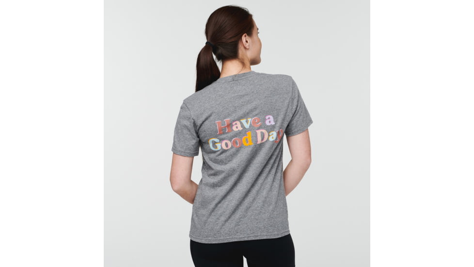 Cotopaxi Good Day T-Shirt - Womens, Heather Grey, Medium, TS-S22-GDAY-HGRY-W-M