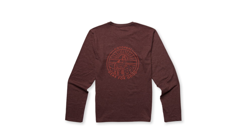 Cotopaxi Hello Llama Long-Sleeve T-Shirt - Mens, Chestnut, Extra Large, LS-F22-HLL-CHSNT-M-XL