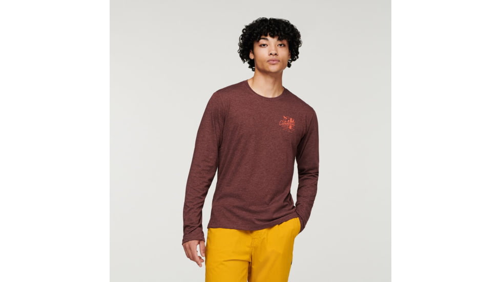 Cotopaxi Hello Llama Long-Sleeve T-Shirt - Mens, Chestnut, Extra Large, LS-F22-HLL-CHSNT-M-XL