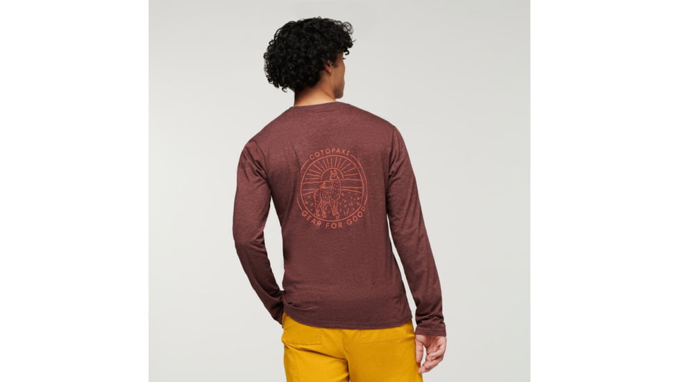 Cotopaxi Hello Llama Long-Sleeve T-Shirt - Mens, Chestnut, Extra Large, LS-F22-HLL-CHSNT-M-XL