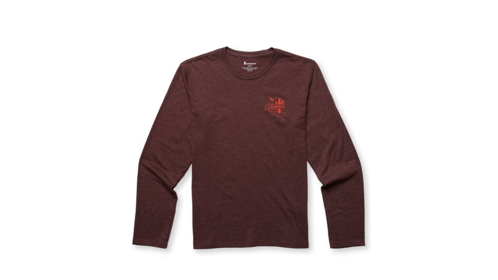 Cotopaxi Hello Llama Long-Sleeve T-Shirt - Mens, Chestnut, Extra Large, LS-F22-HLL-CHSNT-M-XL
