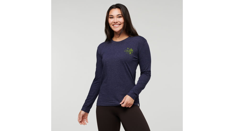 Cotopaxi Hello Llama Long-Sleeve T-Shirt - Womens, Maritime, Small, LS-F22-HLL-MTM-W-S