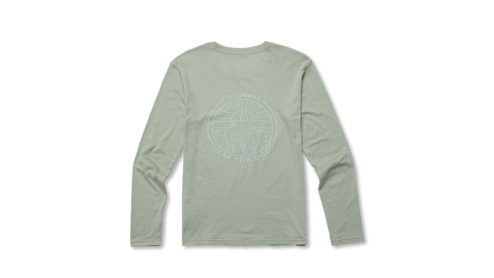 Cotopaxi Hello Llama Long-Sleeve T-Shirt - Womens, Silver Leaf, Medium, LS-F22-HLL-SLVL-W-M