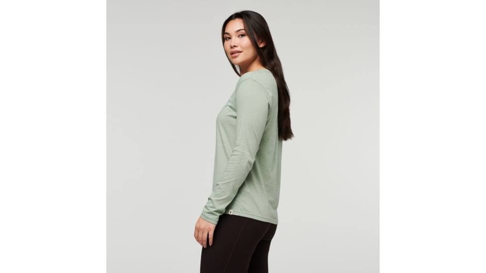Cotopaxi Hello Llama Long-Sleeve T-Shirt - Womens, Silver Leaf, Medium, LS-F22-HLL-SLVL-W-M