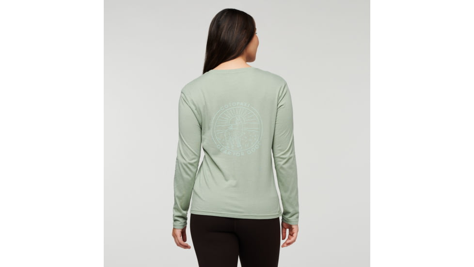 Cotopaxi Hello Llama Long-Sleeve T-Shirt - Womens, Silver Leaf, Medium, LS-F22-HLL-SLVL-W-M