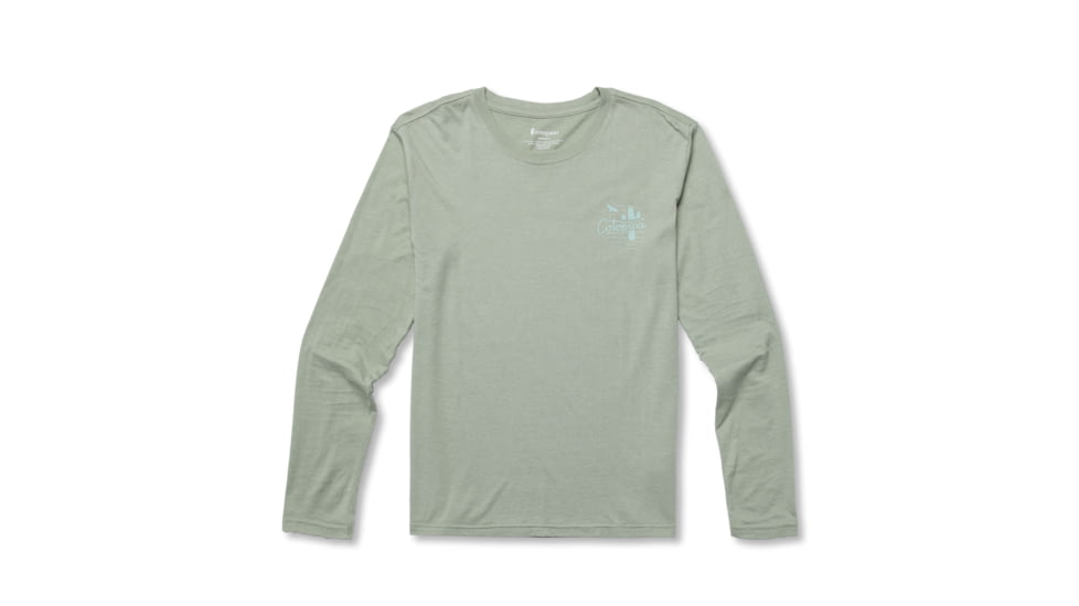 Cotopaxi Hello Llama Long-Sleeve T-Shirt - Womens, Silver Leaf, Medium, LS-F22-HLL-SLVL-W-M