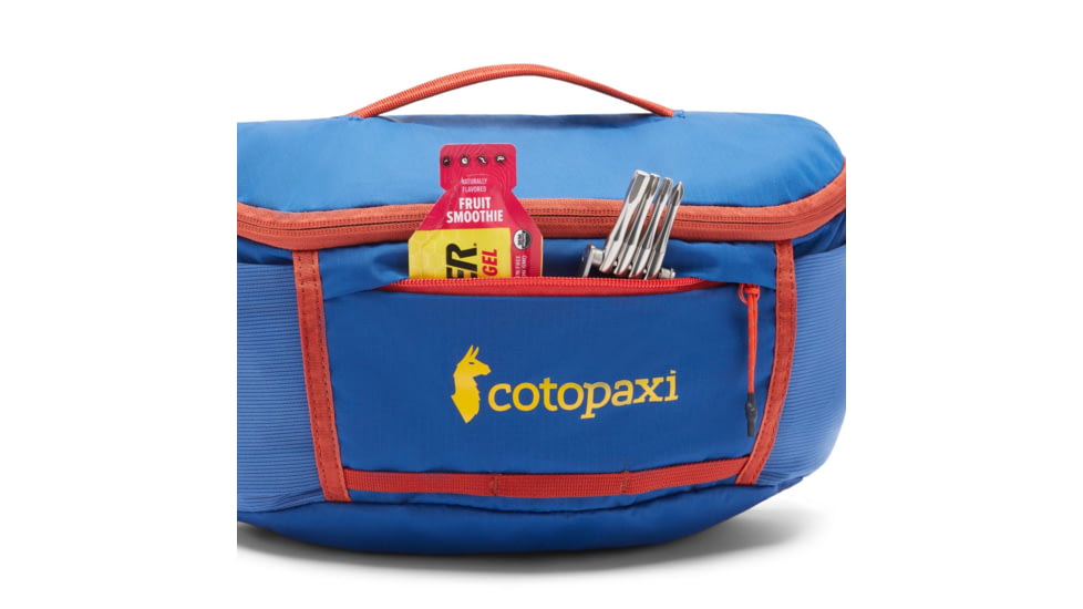 Cotopaxi Lagos 5L Hydration Hip Pack, Pacific/Magma, One Size, LG5-S24-PACMG