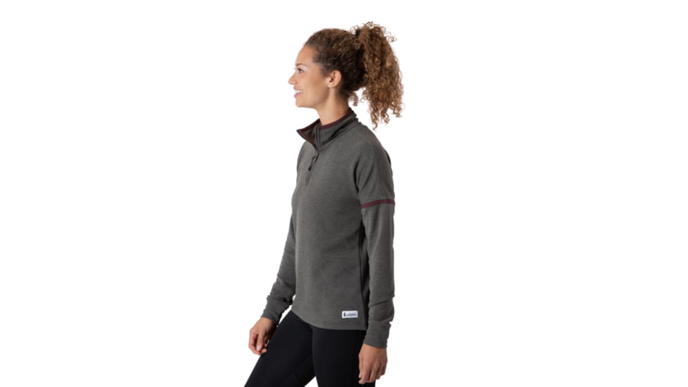 Cotopaxi Lozano Quarter Zip Fleece - Womens, Black Heather, Extra Small, TQZ-F21-BLK-W-XS