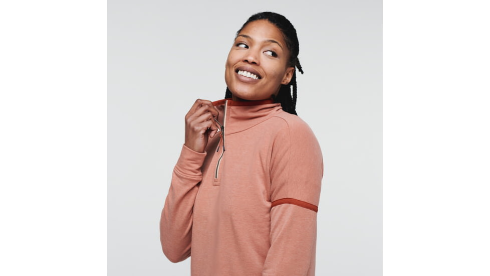 Cotopaxi Lozano Quarter Zip Fleece - Womens, Earthen Heather, Medium, TQZ-S22-EART-W-M