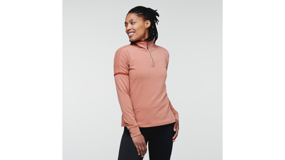 Cotopaxi Lozano Quarter Zip Fleece - Womens, Earthen Heather, Medium, TQZ-S22-EART-W-M