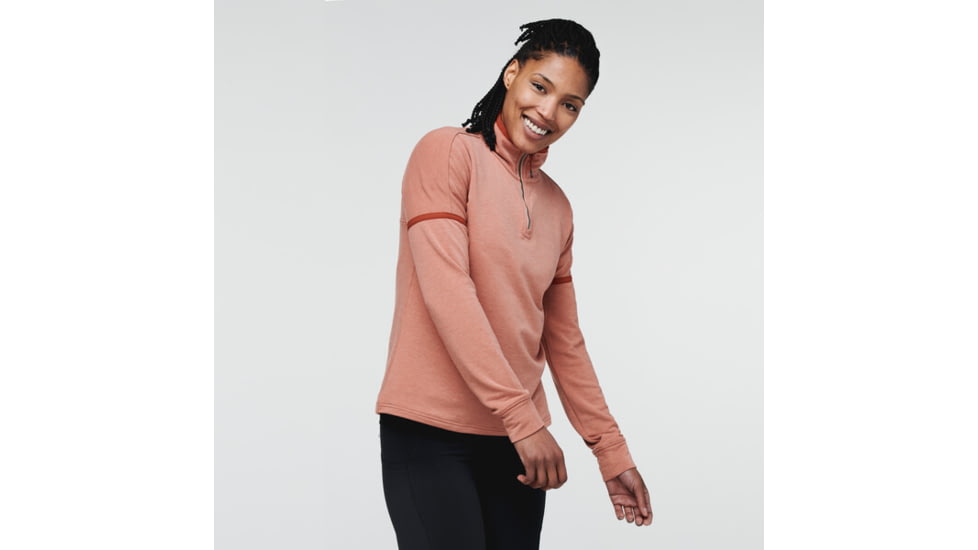Cotopaxi Lozano Quarter Zip Fleece - Womens, Earthen Heather, Medium, TQZ-S22-EART-W-M