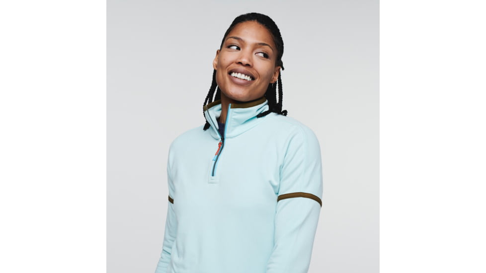 Cotopaxi Lozano Quarter Zip Fleece - Womens, Ice Heather, Small, TQZ-S22-ICE-W-S