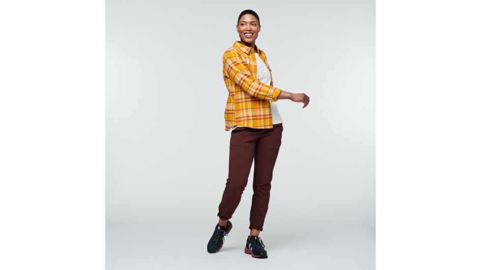 Cotopaxi Mero Flannel Shirt - Womens, Amber Plaid, Medium, LSFL-F22-AMBP-W-M