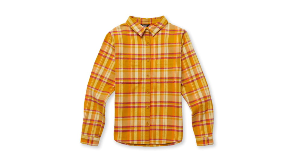 Cotopaxi Mero Flannel Shirt - Womens, Amber Plaid, Medium, LSFL-F22-AMBP-W-M