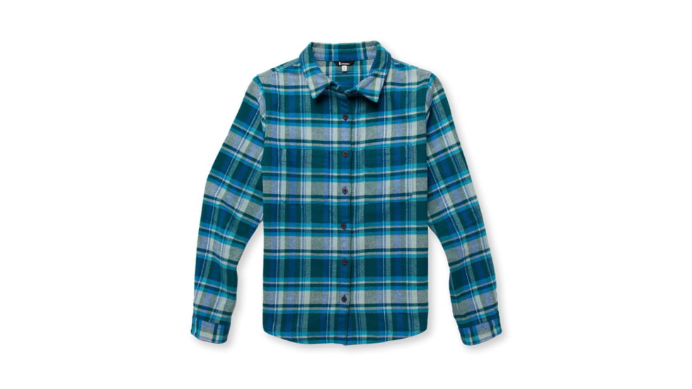 Cotopaxi Mero Flannel Shirt - Womens, Deep Ocean Plaid, Extra Small, LSFL-F22-DEOCP-W-XS