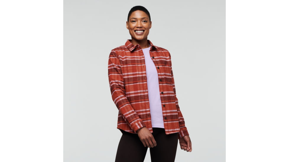 Cotopaxi Mero Flannel Shirt - Womens, Spice Plaid, Large, LSFL-F22-SPICP-W-L