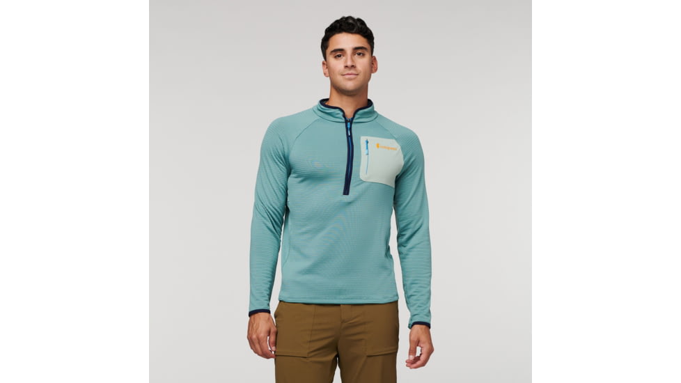 Cotopaxi Otero Fleece Half-Zip Pullover - Mens, Bluegrass, Large, OTRHZ-F22-BLG-M-L