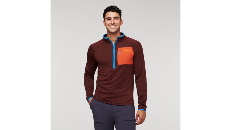 Cotopaxi Otero Fleece Half-Zip Pullover - Mens, Chestnut, 2XL, OTRHZ-F22-CHSNT-M-XXL