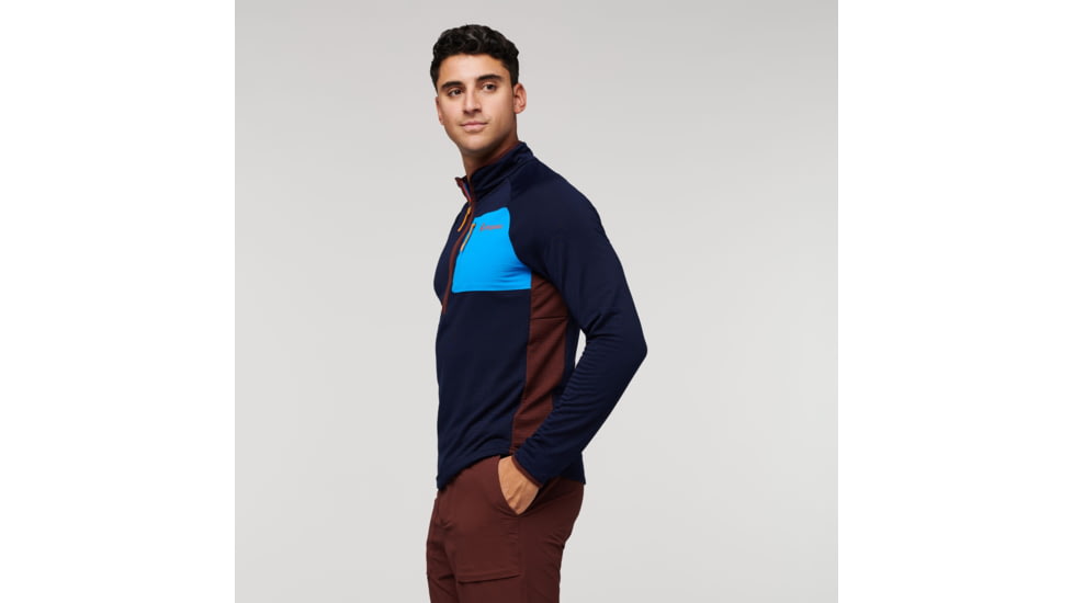 Cotopaxi Otero Fleece Half-Zip Pullover - Mens, Maritime/Chestnut, Small, OTRHZ-F22-MTCHS-M-S