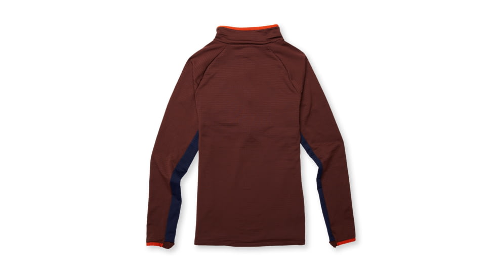 Cotopaxi Otero Fleece Half-Zip Pullover - Womens, Chestnut/Maritime, Extra Large, OTRHZ-F22-CHSMT-W-XL