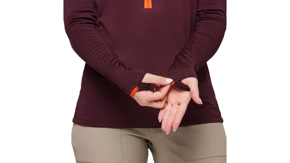 Cotopaxi Otero Fleece Half-Zip Pullover - Womens, Wine, Extra Large, OTRHZ-F23-WINE-W-XL