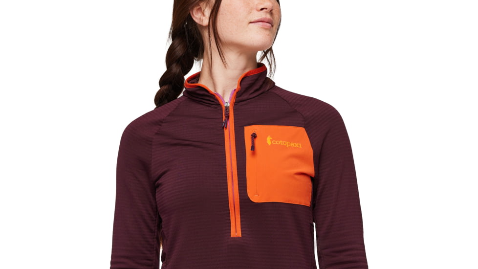 Cotopaxi Otero Fleece Half-Zip Pullover - Womens, Wine, Extra Large, OTRHZ-F23-WINE-W-XL