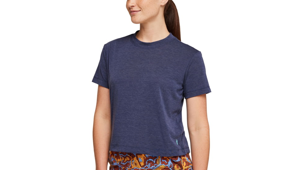 Cotopaxi Paseo Travel Crop T-Shirt - Womens, Maritime, Extra Small, PSCT-S23-MTM-W-XS